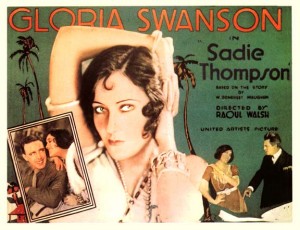The poster for the silent film Sadie Thompson. Source: http://www.mardecortesbaja.com/SwansonSadie.jpg