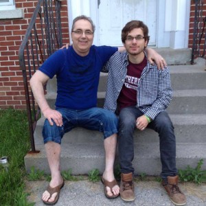 Jaden Cote (right) with his father Michael. Photo courtesy of Jaden Cote.