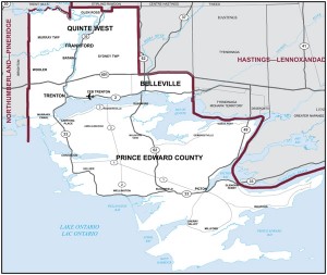 Here is the brand new riding for the Bay of Quinte