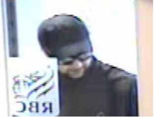 An image of the suspect at the RBC on North Front St. released by the Belleville Police. 