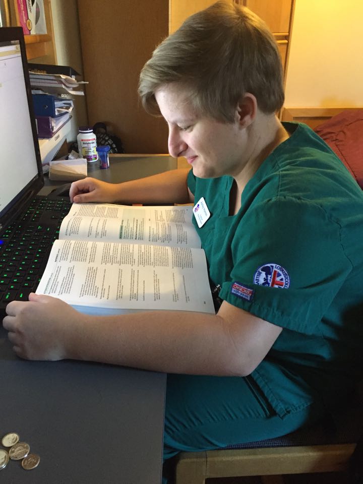 Practical nursing student Ashley Hamon says that feelings about assisted dying can't be studied in any textbook. Photo courtesy of Ashley Hamon
