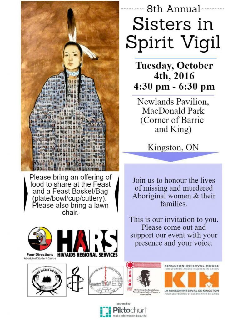 Sisters in Spirit Vigil poster 