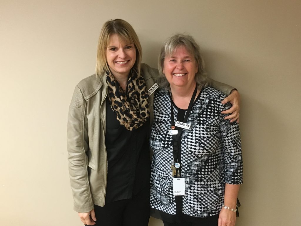 Registered Dietician Carolyn Corbin and Diabetes Program Manager at Belleville General Hospital Debbie Donahue are both working together to help educate the general public on diabetes and its severities. Photo by Brock Ormond, QNet News.