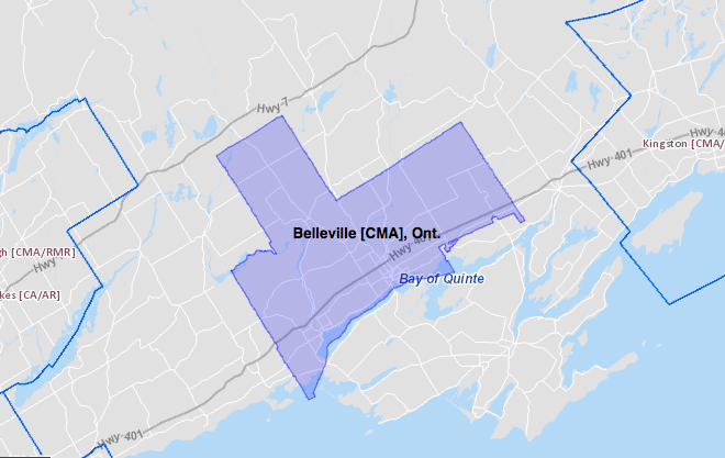 The Belleville census metropolitan area
