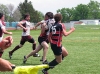 BELLEVILLE, ON (26/05/2011) COSSA Senior Rugby finals. Fenelon Falls attempts to run straight through a Moira player. Photo by Steph Crosier