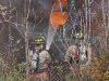 BELLEVILLE, Ont. (03/11/2011) - Firefighters put out a fire in an abandoned house near Station St and Ashley Lane at 1:45 p.m. on Thursday, Nov. 3, 2011. The cause of the fire is still under investigation and a press release will be held Friday, Nov. 4, 2011 with more information.  Photo by RÃ©my LegÃ©-Jovian