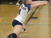 Lancer Katie Glass reaches to recieve a serve. Photo by Taylor Renkema.