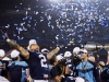 TORONTO, Ont. (25/11/2012) - CFL's 2012 most outstanding player, Chad Owens tosses confetti in the air during the on-field celebrations after the Toronto Argonauts beat the Calgary Stampeders, 35-22, winning the 100th Grey Cup at the Rogers Centre in Toronto, Ont. Sunday Nov. 25, 2012. Photo by Tom Hicken.