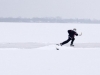 BELLEVILLE, Ont. (10/02/12) - Jake London, 13, plays hockey on the ice outside his home in Belleville, Ont. on February 10, 2012. Photo by Marta Iwanek.