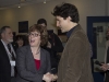 LOYALIST COLLEGE, Ont. (Feb. 14, 2013) - Justin Trudeau shakes hands with College President Maureen Piercy as he comes into Loyalist College as part of his national leadership campaign.