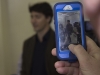 LOYALIST COLLEGE, Ont. (Feb. 14, 2013) - An onlooker takes a picture of Justin Trudeau with their phone while he speaks in the integrated newsroom at Loyalist College. Everyone from reporters to students to Liberal supporters were trying to grab an image of the Liberal Candidate.