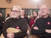 LOYALIST COLLEGE, Ont. (Feb. 14, 2013) - Two local Local Liberal supporters sit in rapt attention at Trudeau's speech. People young and old came in droves to see the speech at Loyalist College.