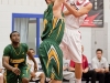 BELLEVILLE, Ont. (31/01/12) - Max Clarkson of the Fleming Knights attempts to block a pass by Nick Liard of the Loyalist Lancers during the  men's basketball game held at Loyalist College.  The Knights won 79-72.  Photo by Melchizedek Maquiso.