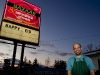 KINGSTON, Ont. (11/11/11) - Ahmad Khosravan, 52, poses in front of his ethnic food store on Princess street.  The store was opened 6 months ago to serve residents of Kingston looking for ethnic foods including the halal variety.  Photo by Melchizedek Maquiso