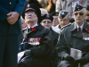 BELLEVILLE, Ont. (11/11/11) - A World War II veteran stands sings a hymn during the Remembrance Ceremony at Memorial Park on Station Street in Belleville, Ontario, on November 11, 2011. The ceremony was held from 11 o'clock until 12, honouring people who have and are currently serving our country in the military. Photo by Megan Voss.