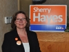 Sherry Hayes at her campaign party on election night at Wahoo 2 bar. Photo by Matt Kerr
