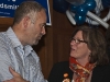 Defeated NDP candidate Sherry Hayes gave congratulations to newly elected Conservative MPP Todd Smith at the Belleville Club. Photo by Ashliegh Gehl.