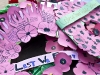 Wreathes made by school children rest at the base of the cenotaph in Trenton, Ontario. Photo by Ashliegh Gehl.