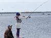 It was only the second time ten year old Niamh Flynn from Ottawa had been fishing. Her uncle Dave Smith was hoping one of the many walleye in the bay would bite her hook. Photo: Gail Paquette