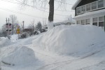 Belleville snowbank