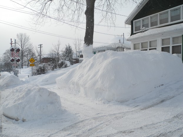 Belleville snowbank