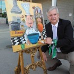 Quinte West mayor poses with painting