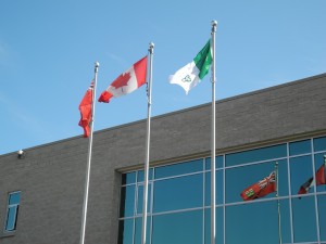 Quinte West City Hall Flags