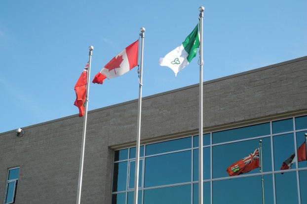 Quinte West City Hall Flags
