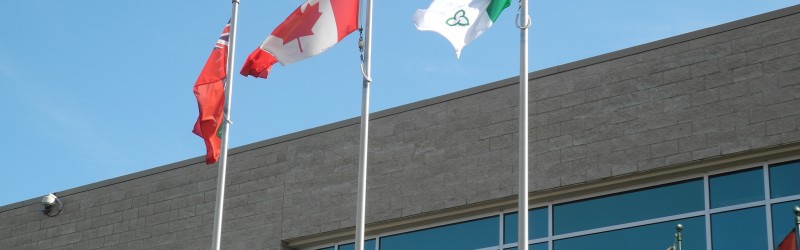 Quinte West City Hall Flags