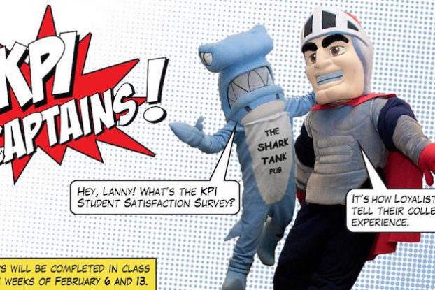 A poster by Loyalist about the KPI surveys.