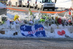 Quebec flag at mosque