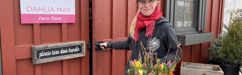 Melanie Harrington started the Dahlia May Flower Farm in 2014 and works as the owner, grower and creative director. Photo by Maria Toews, QNet News